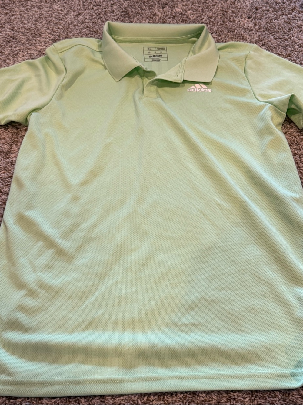 adidas Light Green Polo Shirt